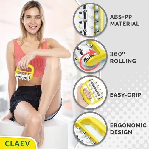 Handheld 360° Roller Massager for Full-Body Relaxation