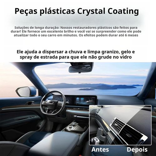30ml peças de plástico revestimento de cristal esbranquiçado reparação brilho cor restaurador carro agente de revestimento conjunto de esponja