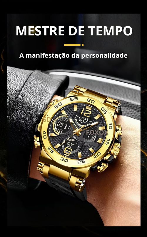 Relógio Esportivo Duplo Display Masculino