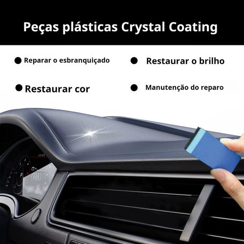 30ml peças de plástico revestimento de cristal esbranquiçado reparação brilho cor restaurador carro agente de revestimento conjunto de esponja