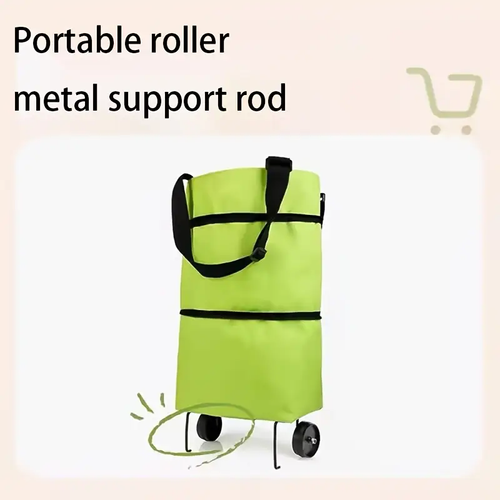 Lightweight, Waterproof Foldable Shopping Cart Bag with Wheels