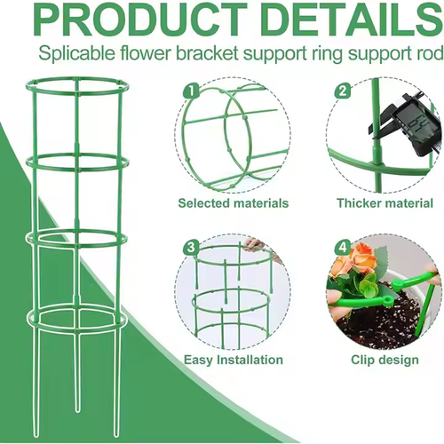 20-Tier Green Plastic Flower Rack（120pcs）