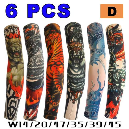 Anti-Sunshine Tattoo Arm Sleeve 3pair(6 pieces)