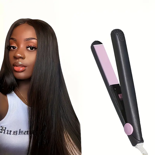 2-in-1 mini curling iron and straightener