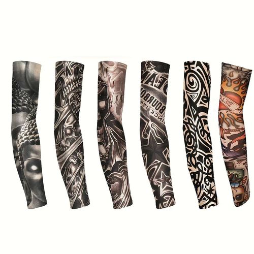 Anti-Sunshine Tattoo Arm Sleeve 3pair(6 pieces)