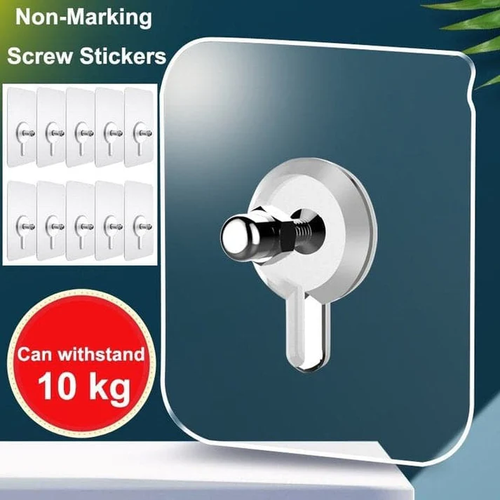 Transparent Self-Adhesive Hooks