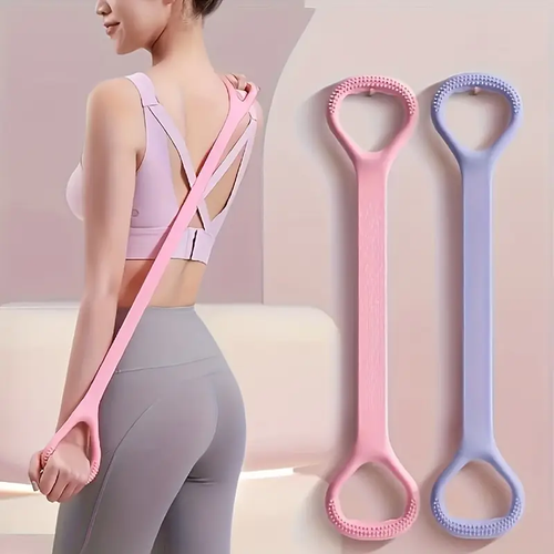 Eight Silicone Yoga Resistance Band