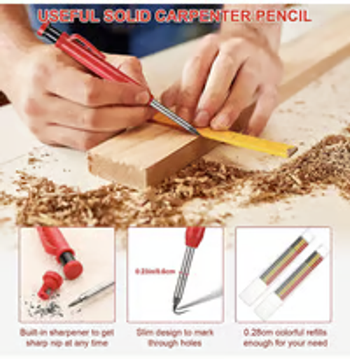 Carpenter Pencil with Sharpener for Architect
