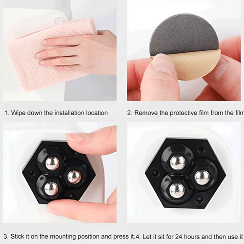 360° Rotating Mini Wheel with 3 Balls