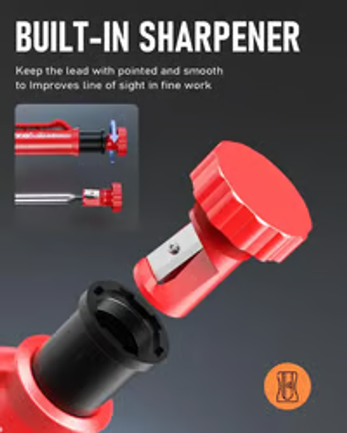 Carpenter Pencil with Sharpener for Architect