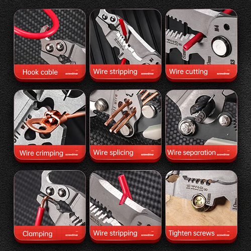 Multifunctional Folding Wire Stripper