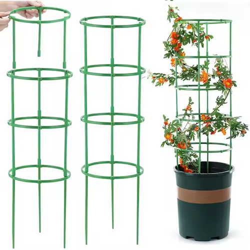 20-Tier Green Plastic Flower Rack（120pcs）