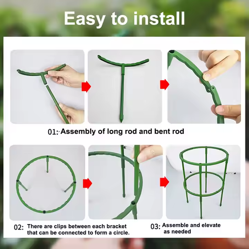 20-Tier Green Plastic Flower Rack（120pcs）