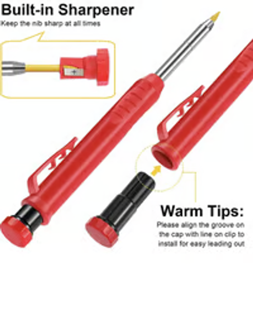 Carpenter Pencil with Sharpener for Architect