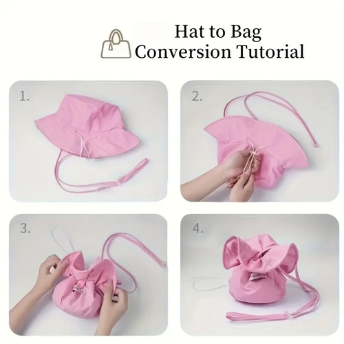2-in-1  Sun Hat (Convertible to Bag)