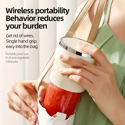 Portable Blender  Wireless Rechargeable USB Juicer Cup