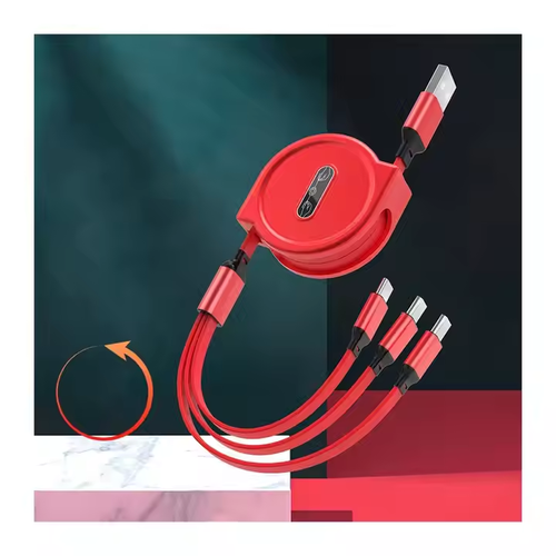 Retractable 3 In1 Usb Cable Fast Charging Micro Type c Multi Charger Cable
