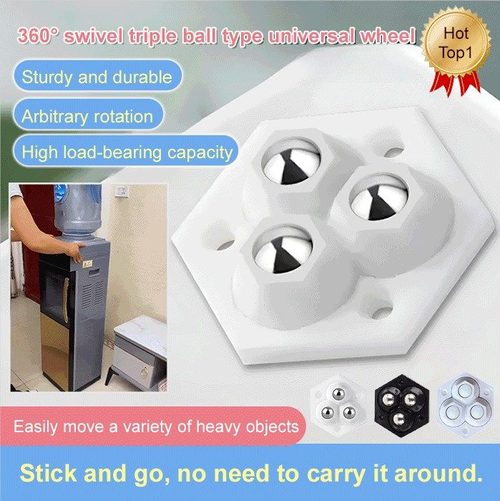 360° Rotating Mini Wheel with 3 Balls