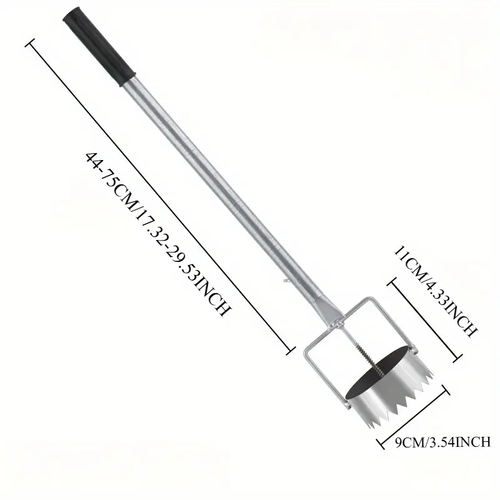 Small Stainless Steel Handheld Film Covering Hole Puncher with Telescopic Pole