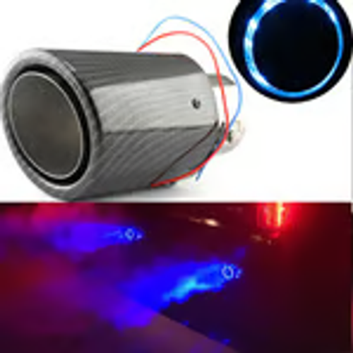 Car fire flame LED exhaust tip