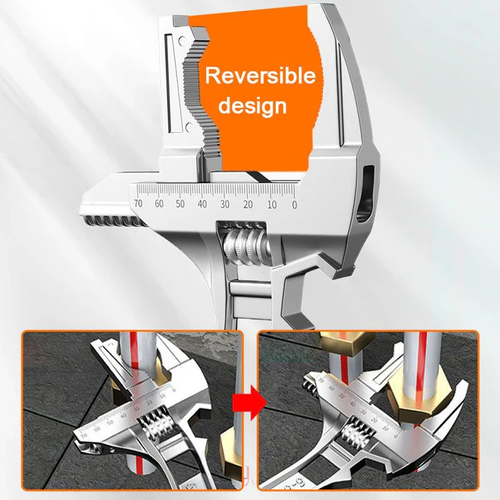 Reversible Sink Wrench with Jaw Opening 6-68mm