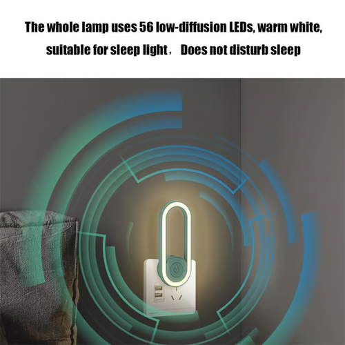 Latest Frequency Conversion Ultrasonic Mosquito Killer with LED Sleeping Light(3pcs)