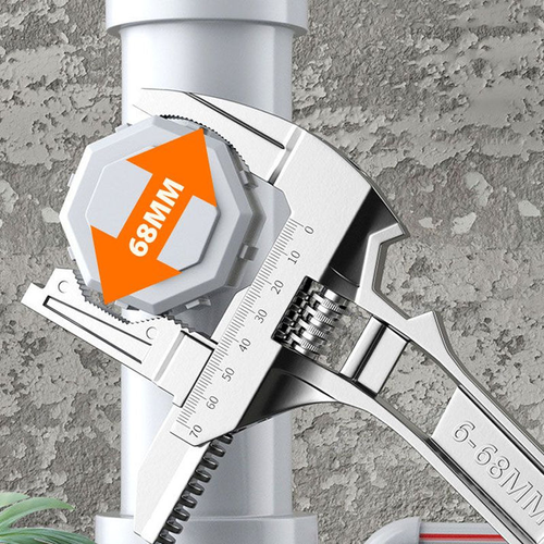 Reversible Sink Wrench with Jaw Opening 6-68mm
