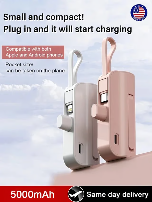 Portable Capsule Mobile Power Bank🔋🚀