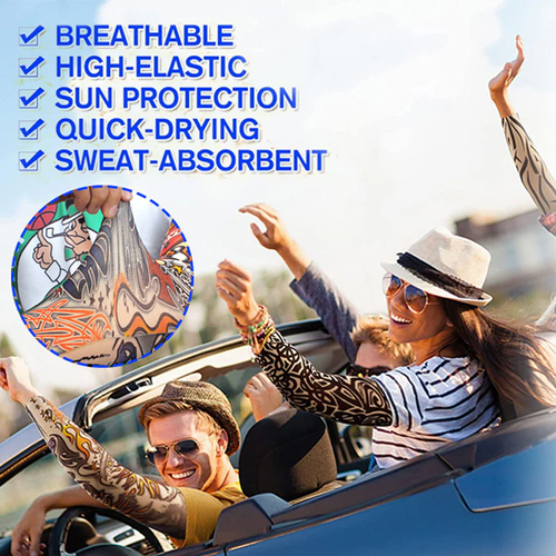 Anti-Sunshine Tattoo Arm Sleeve 3pair(6 pieces)