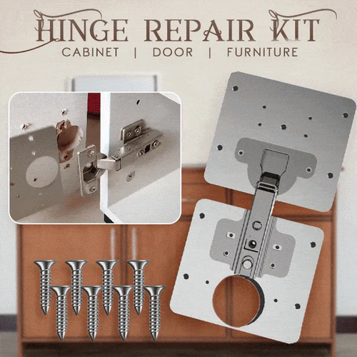 Stainless steel hinge fixing plate repair piece