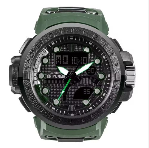 Watch Wrist Watch Waterproof Alarm Outdoor Sports Analog Digital Watches Glass Plastic Men