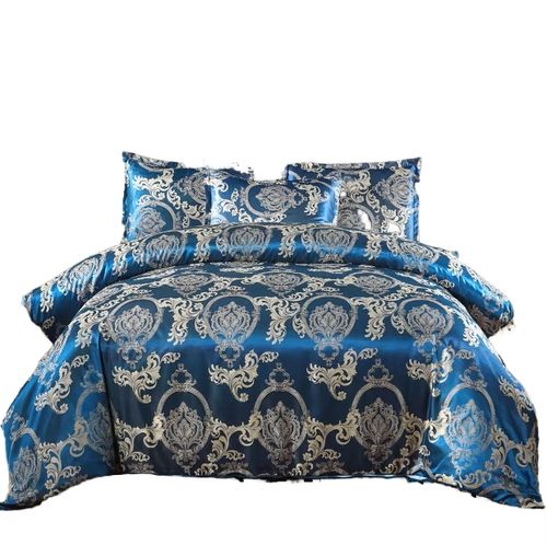 European Custom Jacquard Satin Luxury Duvet Cover Set Luxury King Queen Size Bedding Sets Luxury Style European Bedding