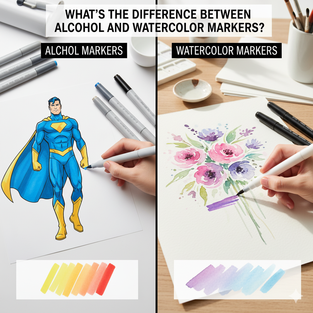 What's the Difference Between Alcohol and Watercolor Markers?