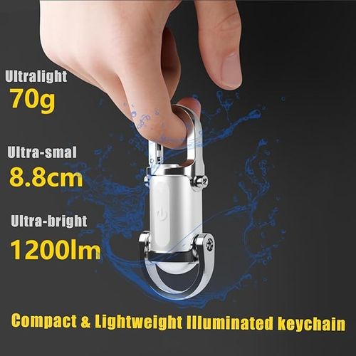 ✨🔦 Small USB C Rechargeable Keychain Light✨