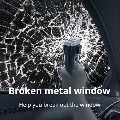 Multifunction 8 in1 Portable Led Flashlight Rechargeable Torch & Car Emergency Tool