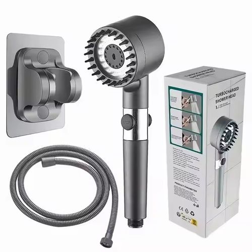 Multi-functional high-pressure shower head set