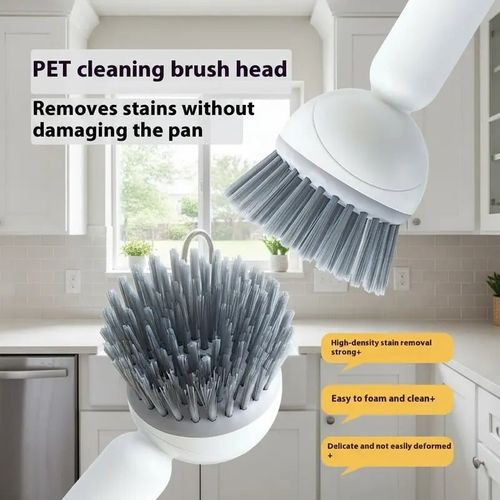 6-in-1 Rotatable Dish Brush with Detergent Dispenser