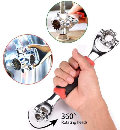 Universal Wrench 52 in 1Socket Wrench Tool with Multifunction360 Degree Rotating Head