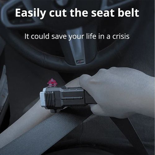 Multifunction 8 in1 Portable Led Flashlight Rechargeable Torch & Car Emergency Tool