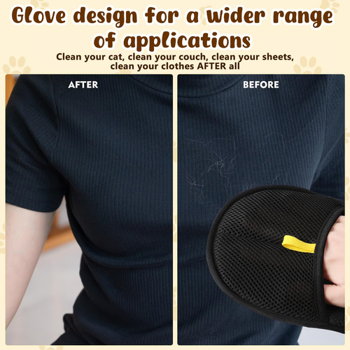 Pet Hair Remover Gloves For Dog & Cat