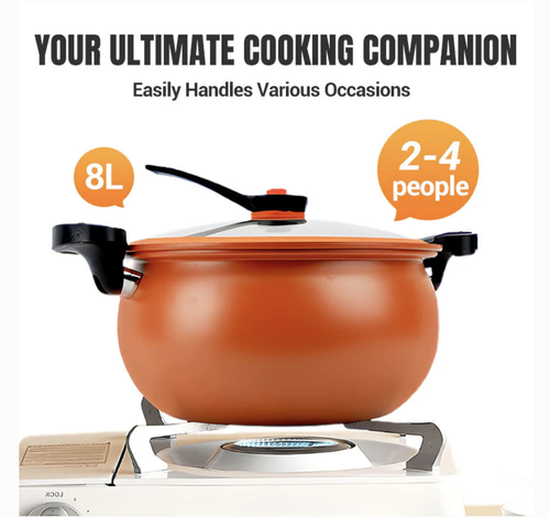🧑‍🍳Michelin Chef Recommended🏆Multifunctional Large Capacity Non-stick Pressure Cooker