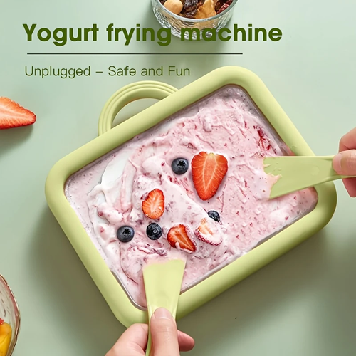 Stir-fry yogurt machine, home-use small ice cream maker, self-made plug-free stir-fry ice plate, stir-fry ice maker