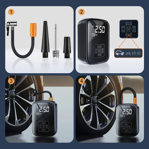 🚗💨Portable Multifunctional Cordless Inflatable Pump 🔥