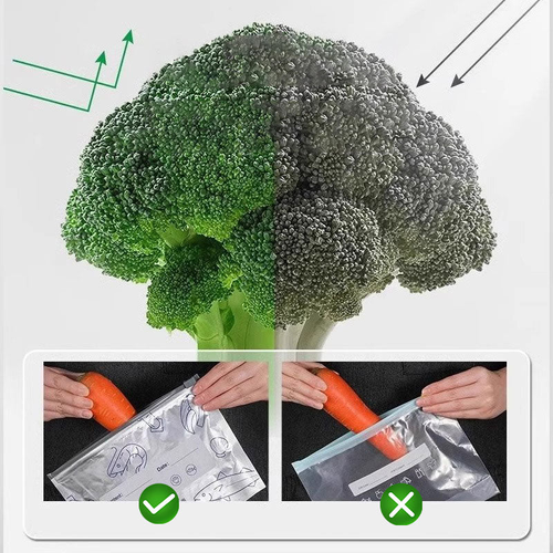 🔥Buy 1 Get 2 Free （30PCS） 🔥Freezer Refrigerator Stand-Up Aluminum Foil Cling Bag Slide Zipper Storage Aluminum Foil Bag