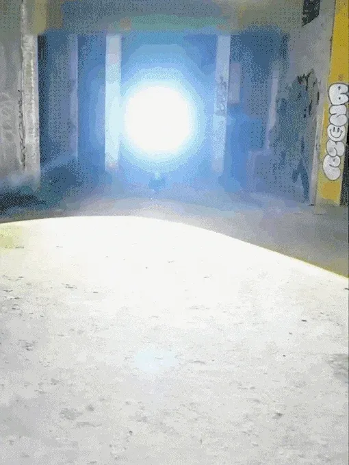 Three-eyed Monster Mini Flash Super Power Flashlight