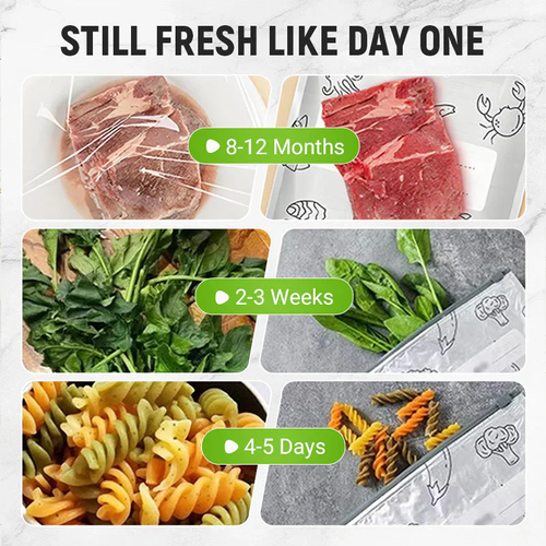 🔥Buy 1 Get 2 Free （30PCS） 🔥Freezer Refrigerator Stand-Up Aluminum Foil Cling Bag Slide Zipper Storage Aluminum Foil Bag