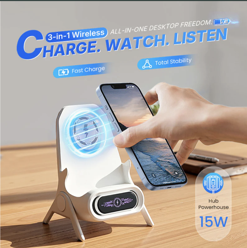 🔥2026 Mini Chair Wireless Fast Charger Multifunctional Phone Holder — Adapts to All Phones