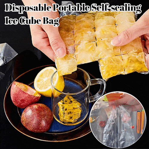🔥Disposable Portable Self-sealing Ice Cube Bag(100 PCS)