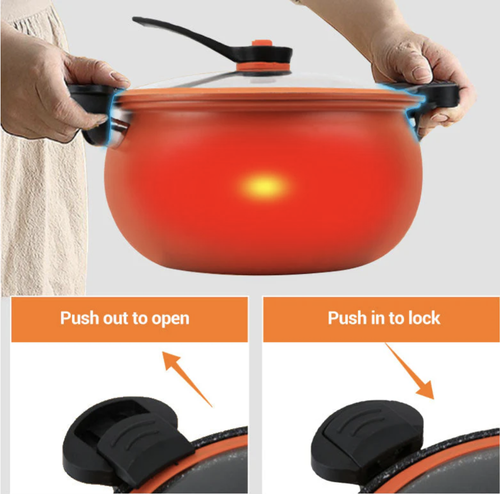 🧑‍🍳Michelin Chef Recommended🏆Multifunctional Large Capacity Non-stick Pressure Cooker