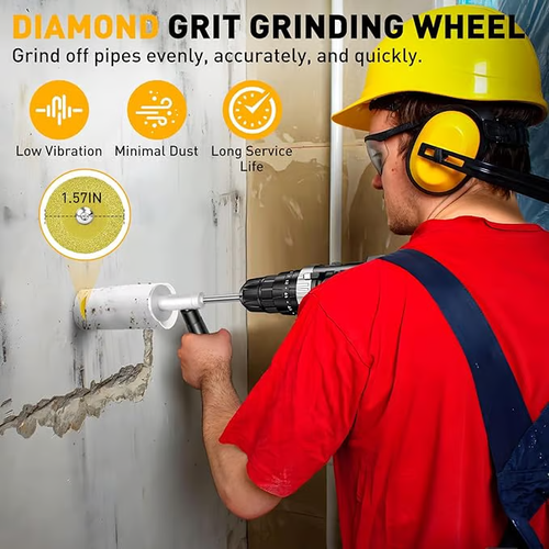 🔥PVC Pipe Inside Cutter with Diamond Grit Cutting Wheel and Handle